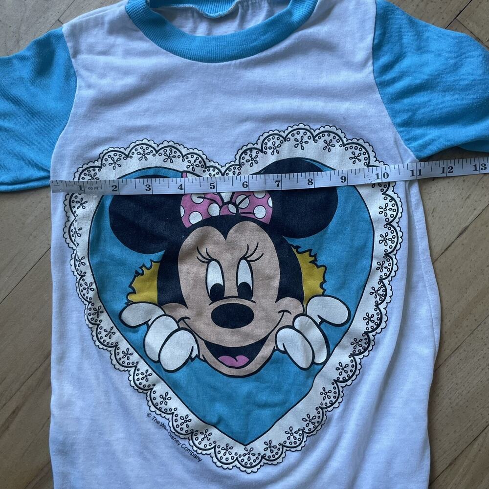 Vintage 90’s Minnie Mouse Pajama Dress Girls Sz 11in Pit To Pit 19-20in Length - Picture 4 of 14